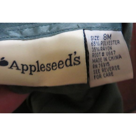 APPLE SEEDS A 3 PIECE PANTS SUIT GREEN SIZE 8 - Picture 7 of 7
